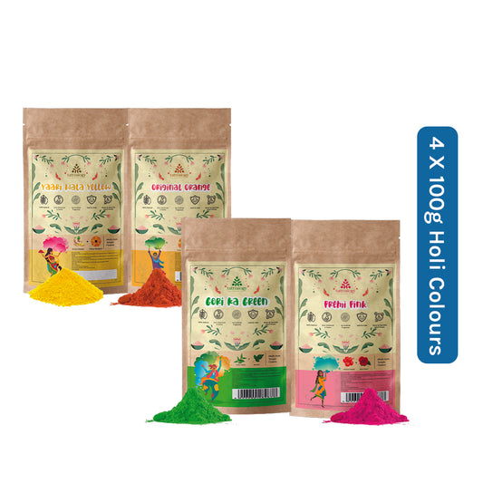 Organic & Natural Holi Color 4 x 100g Each
