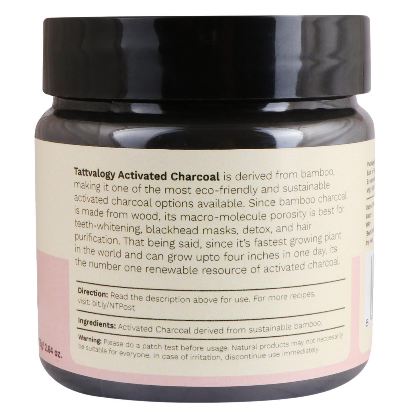 Bamboo Activated Charcoal Powder
