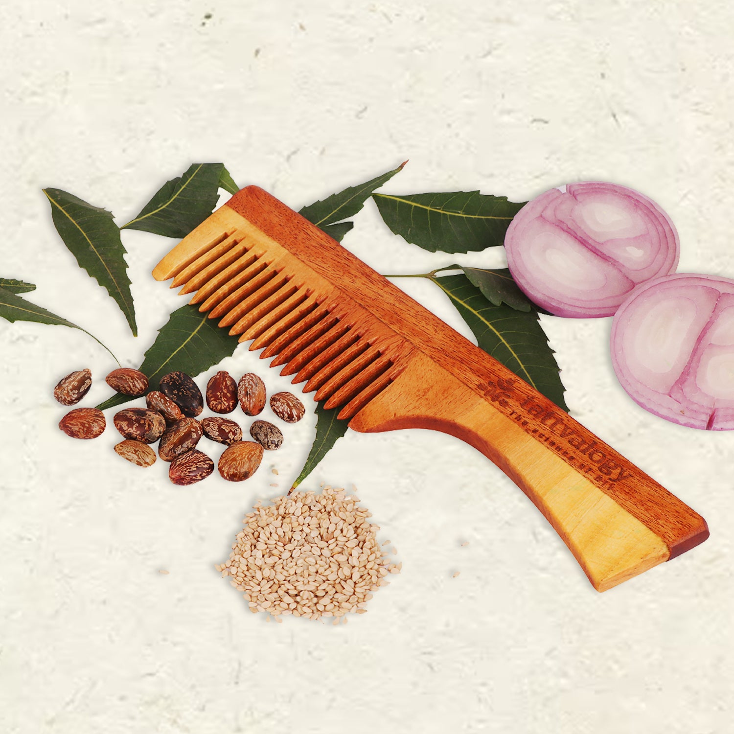 Neem Comb Neem Wood Comb- Handle