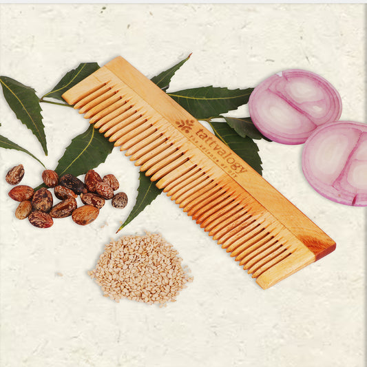 Neem Comb Oil Treated Neem Combs – Tattvalogy