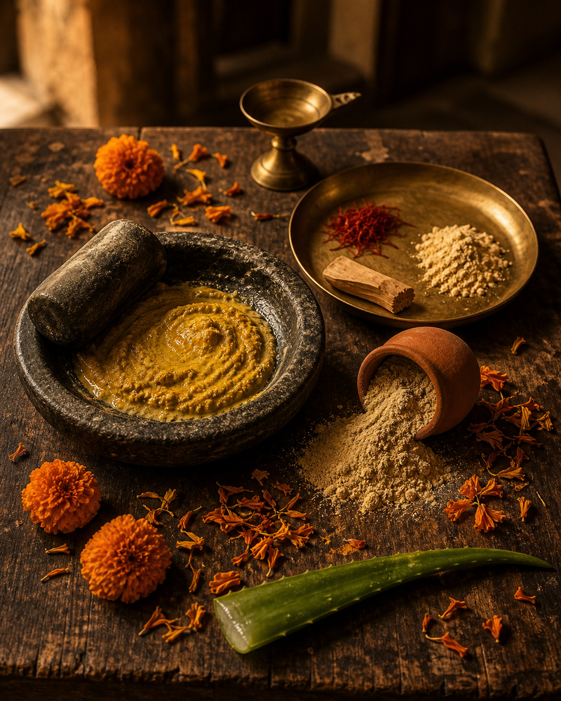 Indian beauty heritage materials
