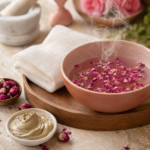 Multani Rose Steam Facial Compress