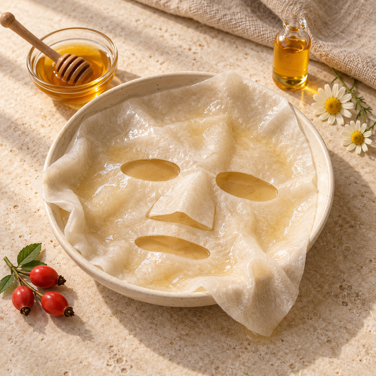 Honey, Rosehip & Chamomile Hydrating Sheet Mask