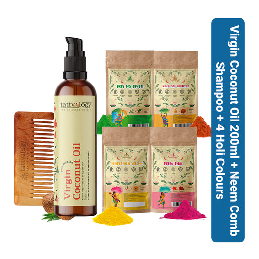 Complete Organic Holi Celebration Combo with 4 x 50g Holi Colors