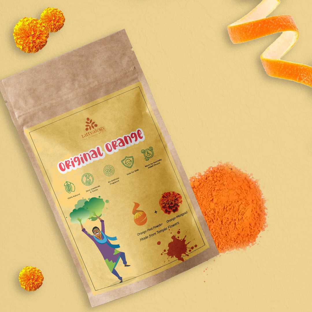 Tattvalogy Orange Natural Gulaal, 100g
